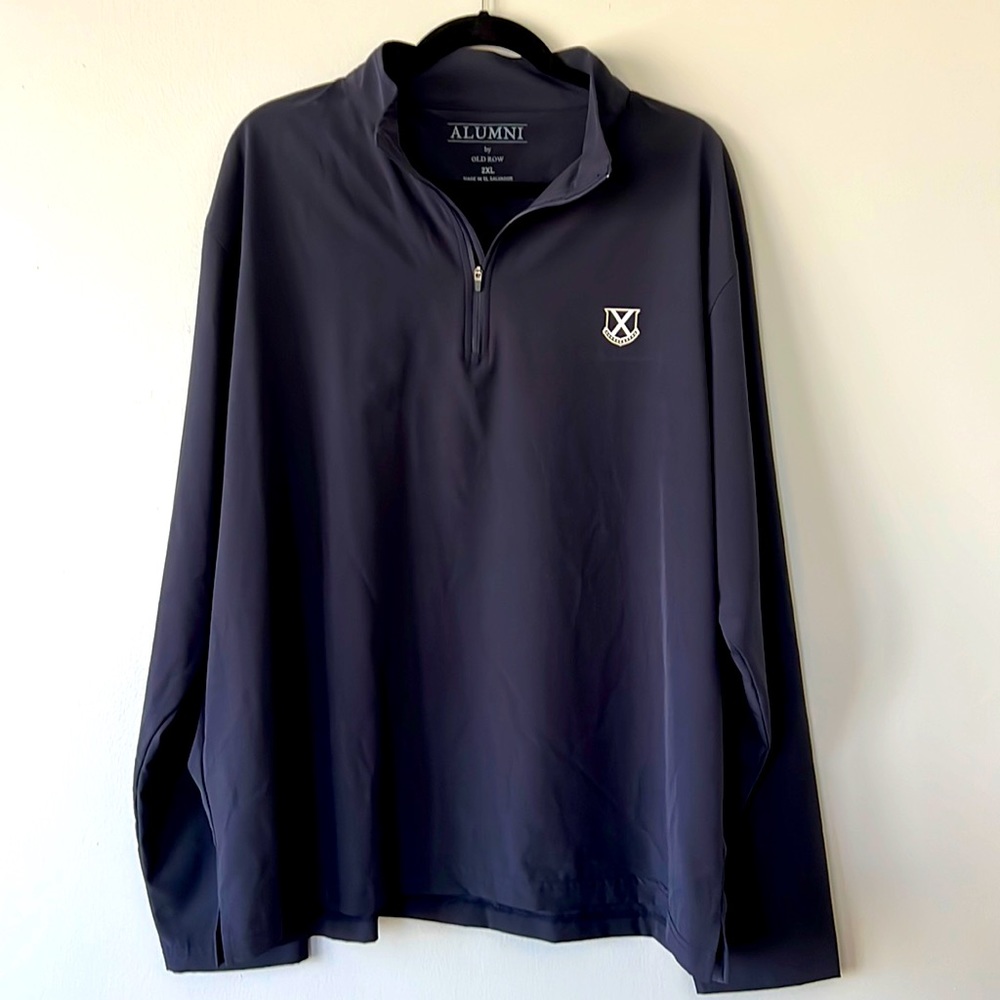 Alumni by Old Row Pullover 1/4 Zip Navy Blue XXL